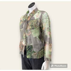 Sheer Jacket Womens Petit Medium